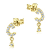 Beautiful crystal Silver Stud Earring STS-5180